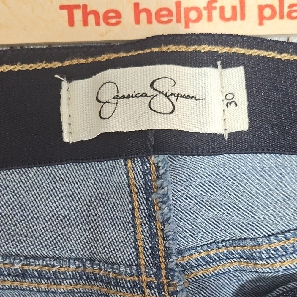Jessica Simpson Blue Flare Wide Leg Jeans - Picture 10 of 11